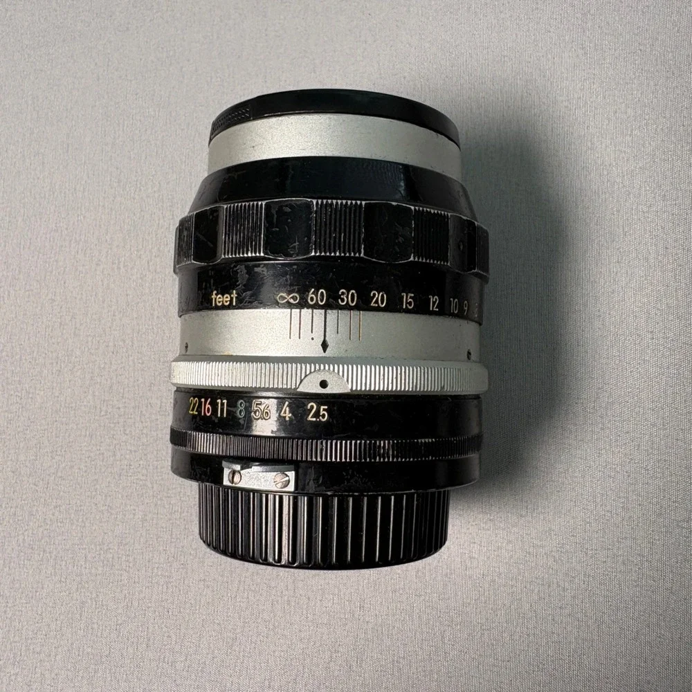Nikon Nikkor-P Auto 105mm f/2.5 Lens Nippon Kogaku Japan 10.5cm No. 156654